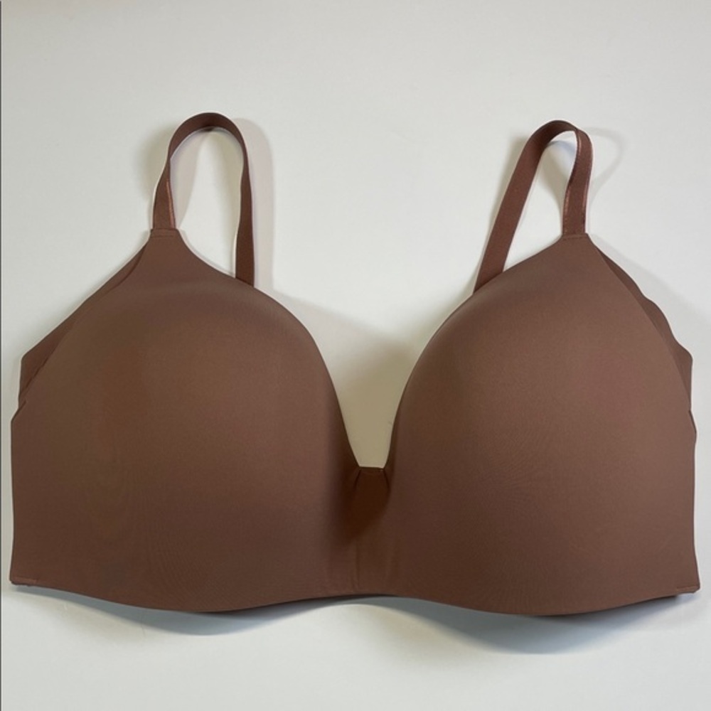 Knix Wireless Seamless Bra Brown Size 8/40D Lightly Lined Comfort Fit